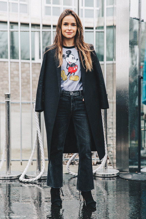 With black denim!