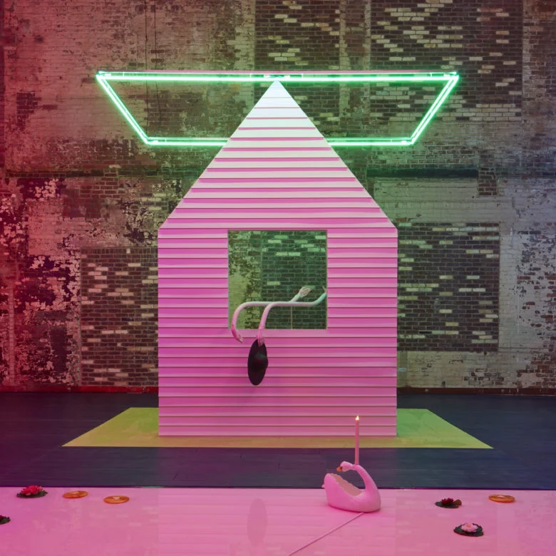 Pic from Alex Da Corte's show at MassMOCA- I see you, swan!