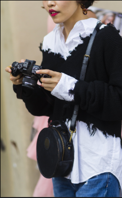 from NY Fashion Week Moms, this round bag is EVERYWHERE, including the Stay Cool Shop!