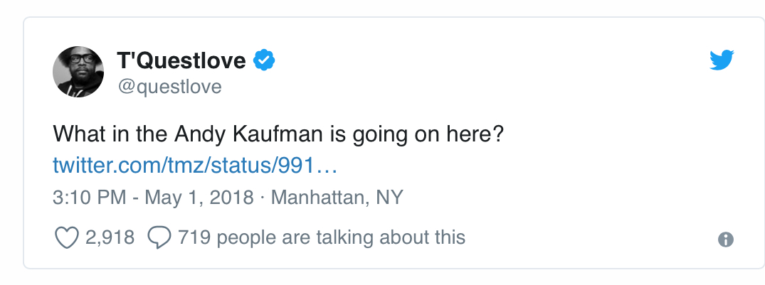 Questlove’s convinced there’s some kinda clever plan.