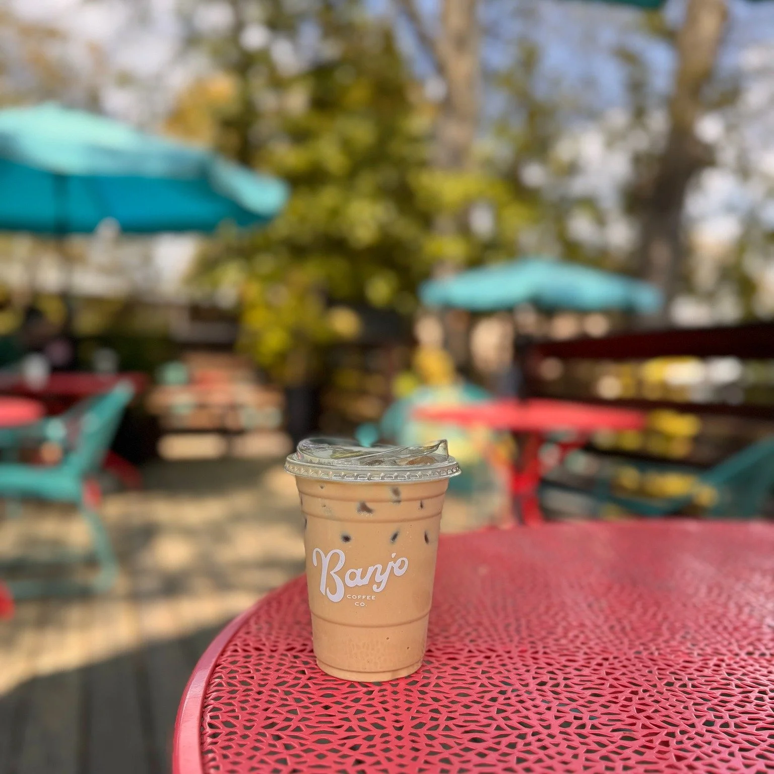 Today's your day to relax on the Banjo Patio with the perfect cold brew. ☀️ 🧊