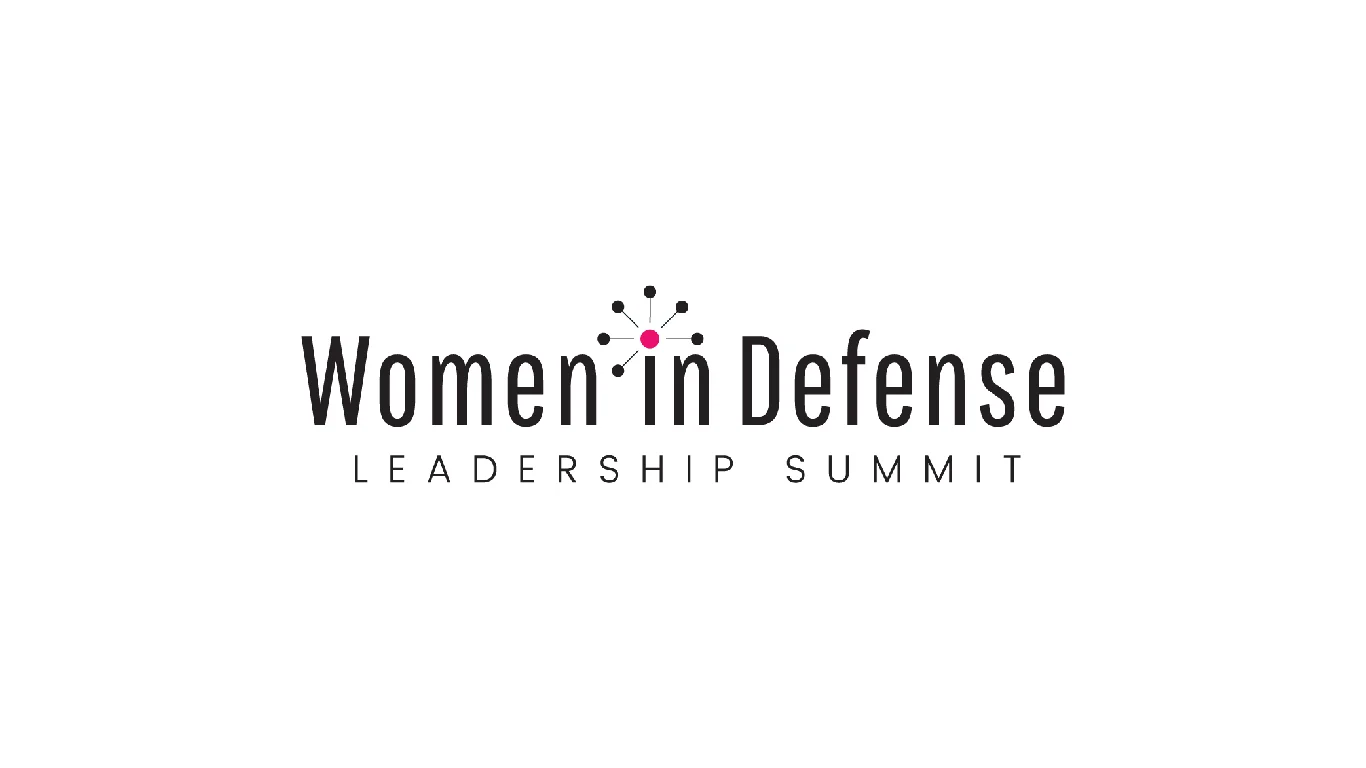 Logo and branding for the annual Women in Defense Leadership Summit in North Charleston. Created while at Maga Design Group .
