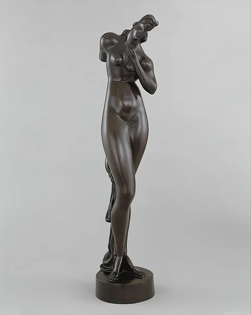 Alexander Archipenko (American (born Ukraine), Kiev 1887–1964 New York)
Standing Female Nude, 1921
Bronze; H. 26-1/4, W. 5-1/4, D. 6 inches (66.7 x 13.3 x 15.2 inches)
The Metropolitan Museum of Art, New York, Bequest of Scofield Thayer, 1982 (1984.433.27)
http://www.metmuseum.org/Collections/search-the-collections/483409