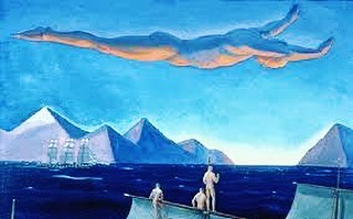 Author, Arctic adventurer, political activist - and early American Modernist, painter Rockwell Kent (1882-1971) is best known for his rugged, austere landscapes populated with mysterious figures. Influenced by the Symbolists, he avoided &quot;petty s