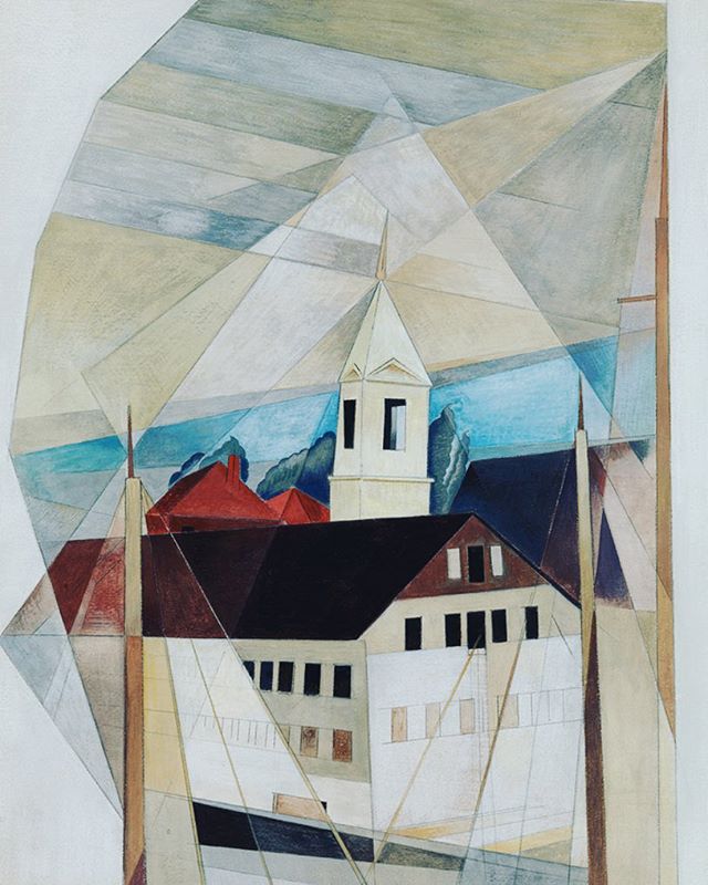 A leading proponent of Precisionism, Charles Demuth (1883-1935) created a signature style using sharply delineated geometrical forms. &quot;Box of Tricks&quot; (1919), painted while summering in Gloucester, MA, shows a favorite theme - the modernizat