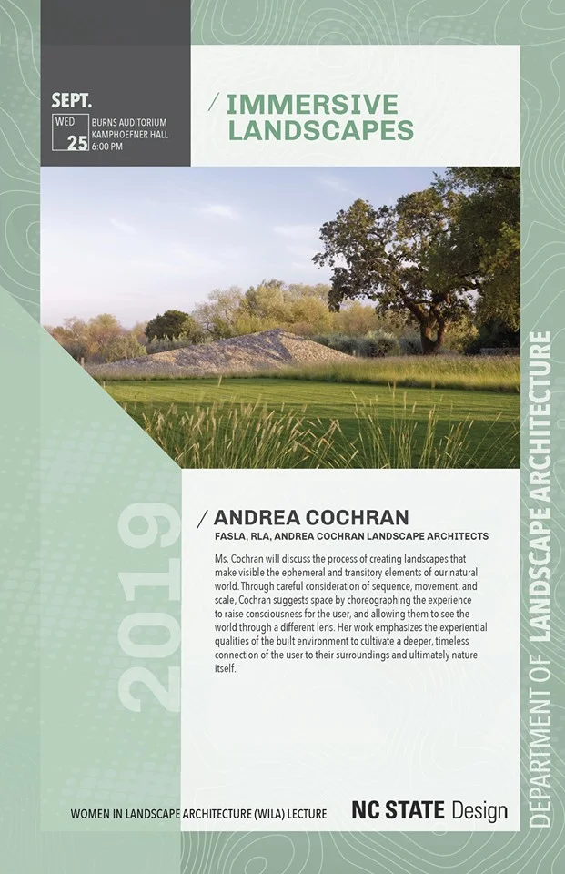 NCSU Landscape Architecture Lecture: Andrea Cochran