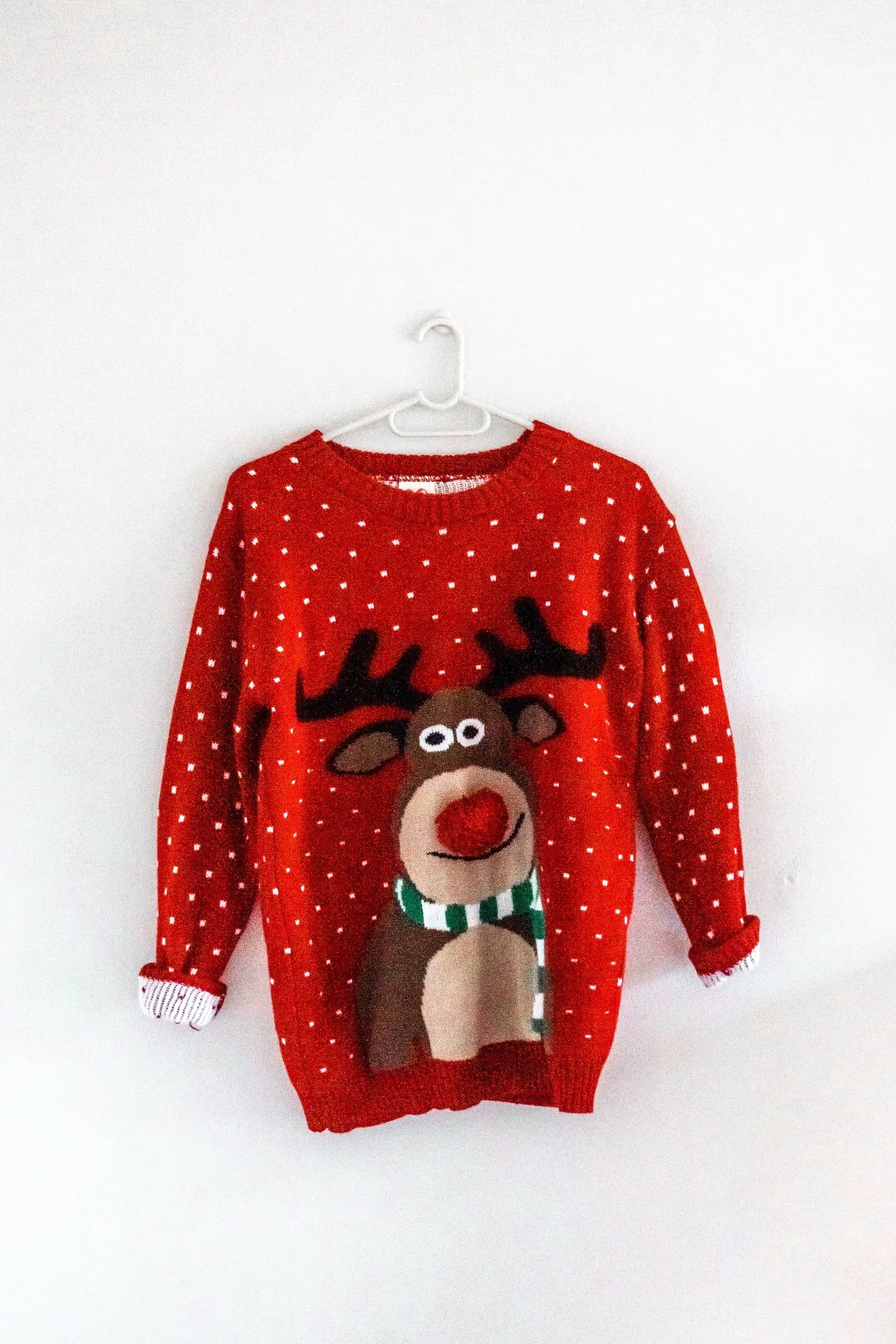 Triangle Section Holiday Sweater Happy Hour