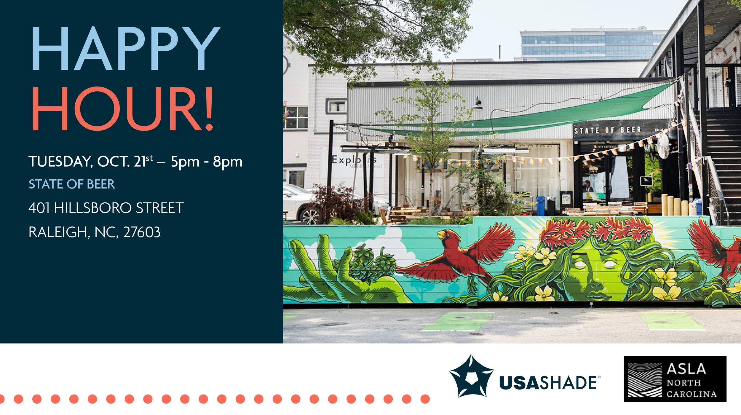USA SHADE  Happy Hour Event