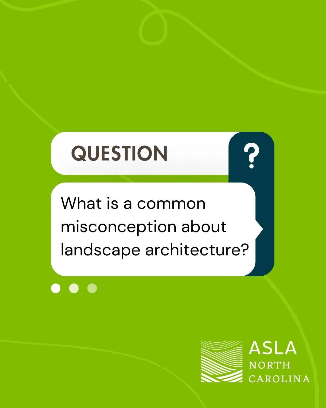 What is a common misconception about landscape architecture that you have heard? Let us know in the replies! 

#LandscapeArchitecture #NCASLA