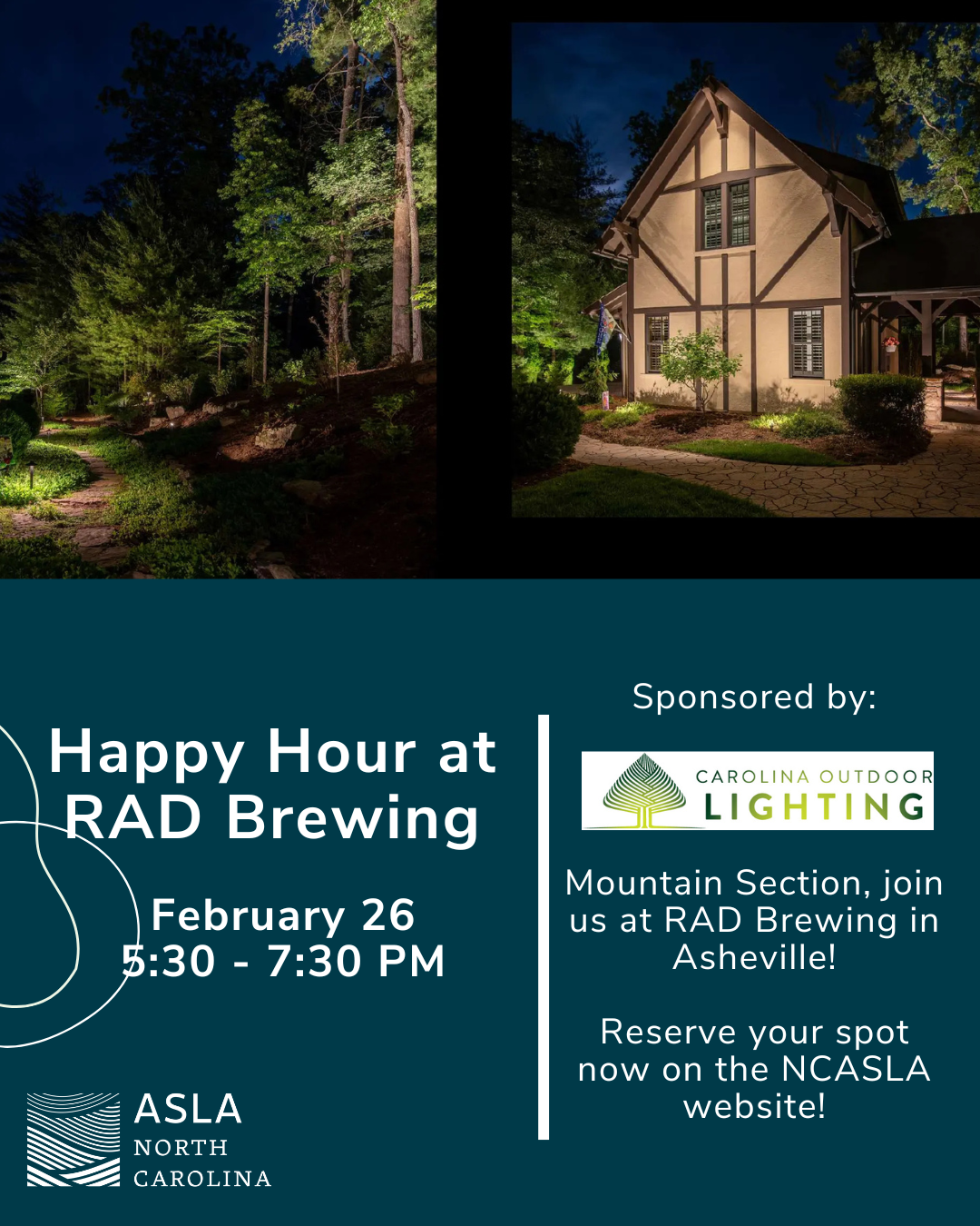 Mountain Section Happy Hour with Carolina Outdoor Lighting