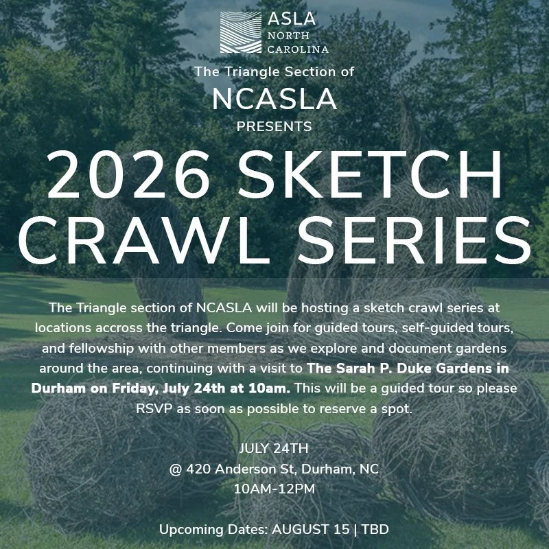 2026 Triangle Sketch Crawl Series - Sarah P. Duke Gardens