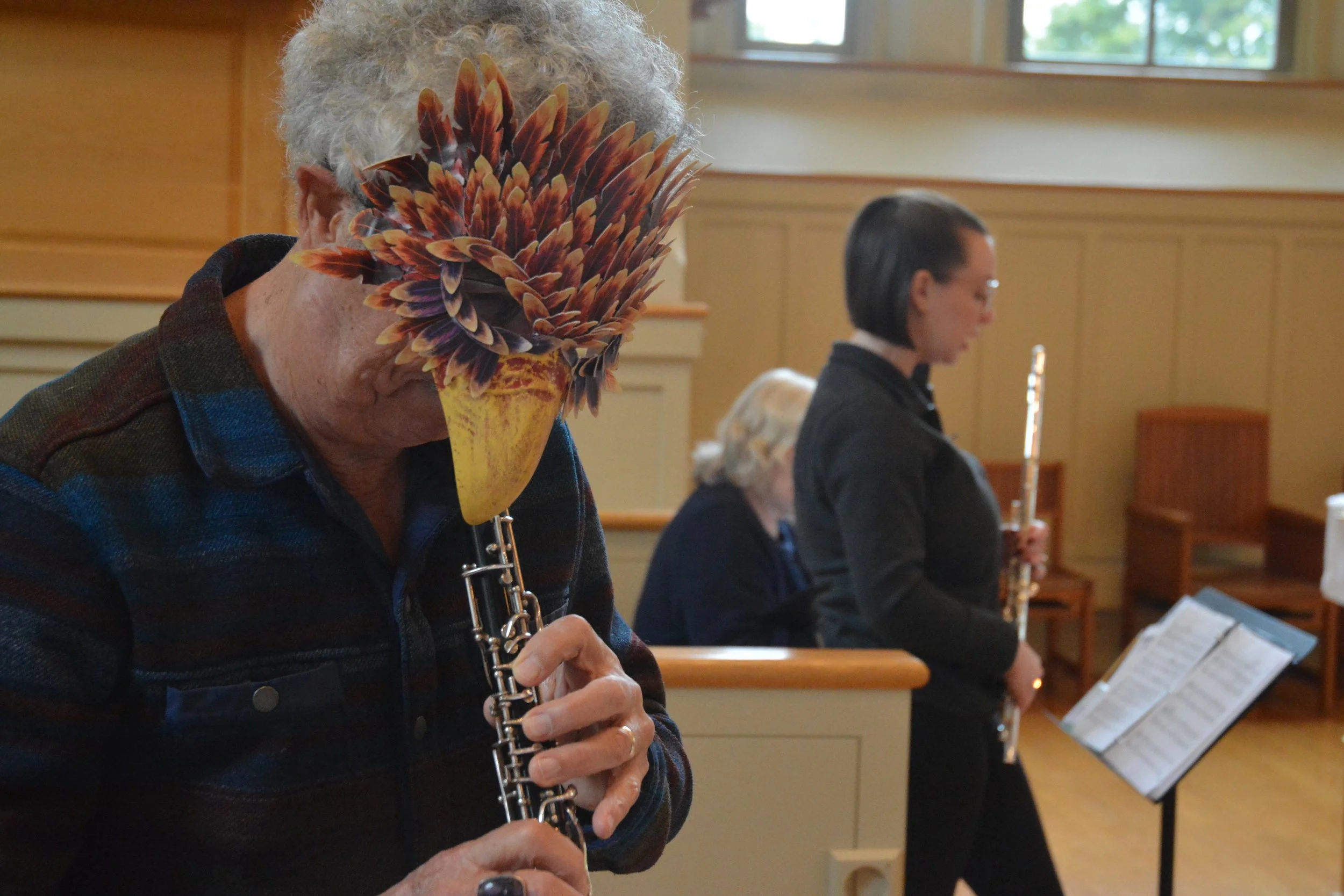 St. Francis, avian musicians.JPG