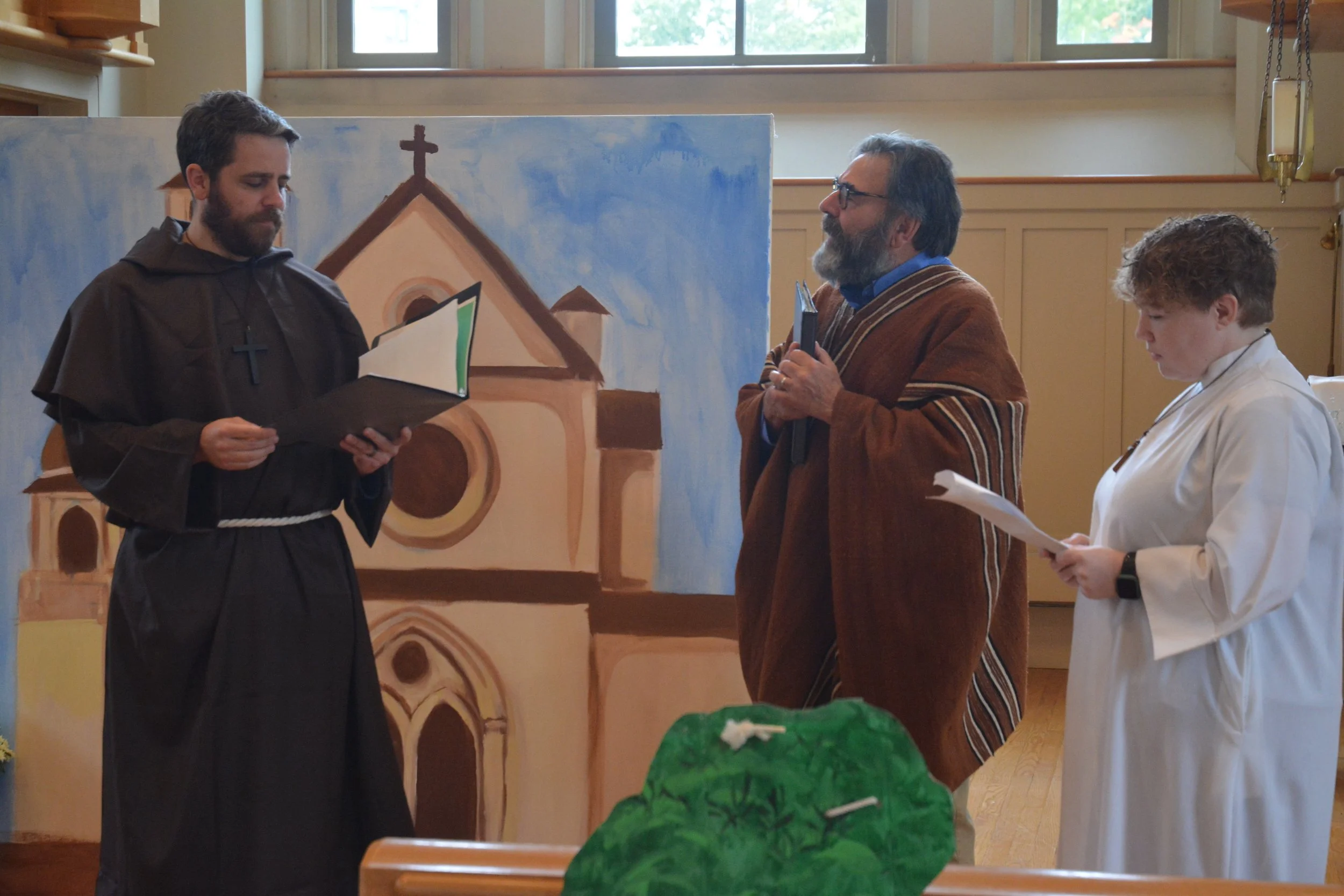 St. Francis and friends at the monastery.JPG