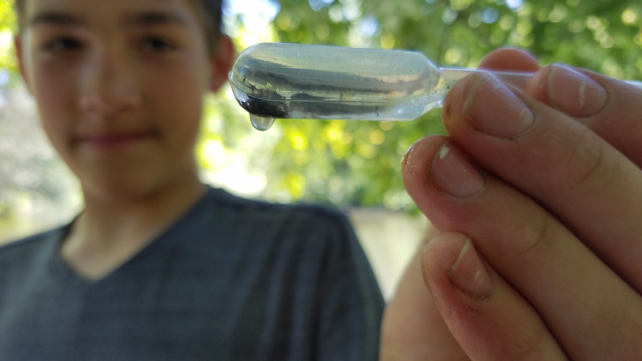 East Rockford Middle School Student with Small Fish
