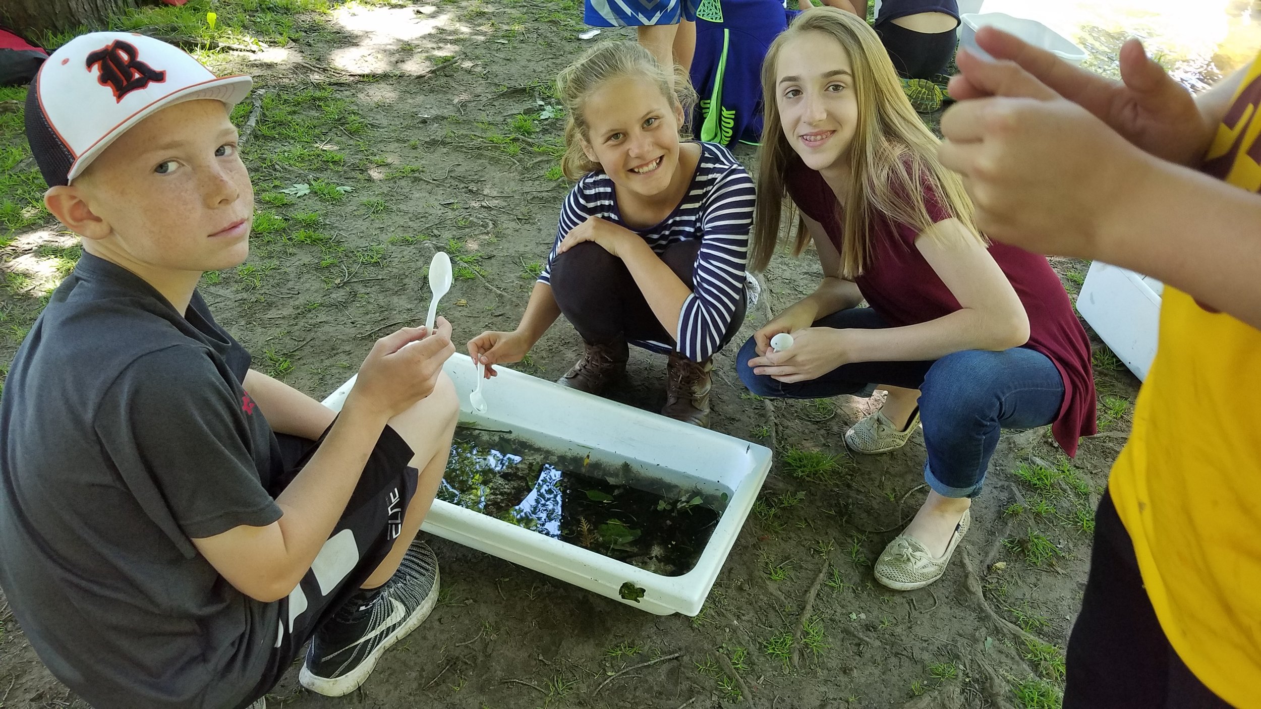 East Rockford Middle School Students Macro Invertebrate Study