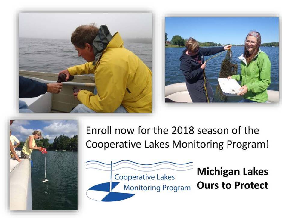 2018 Enrollment Now Open for the Cooperative Lakes Monitoring Program