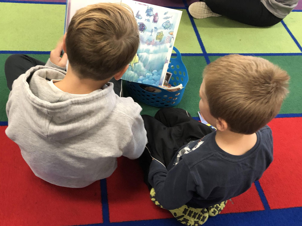 Dylan reads his partner’s favorite book