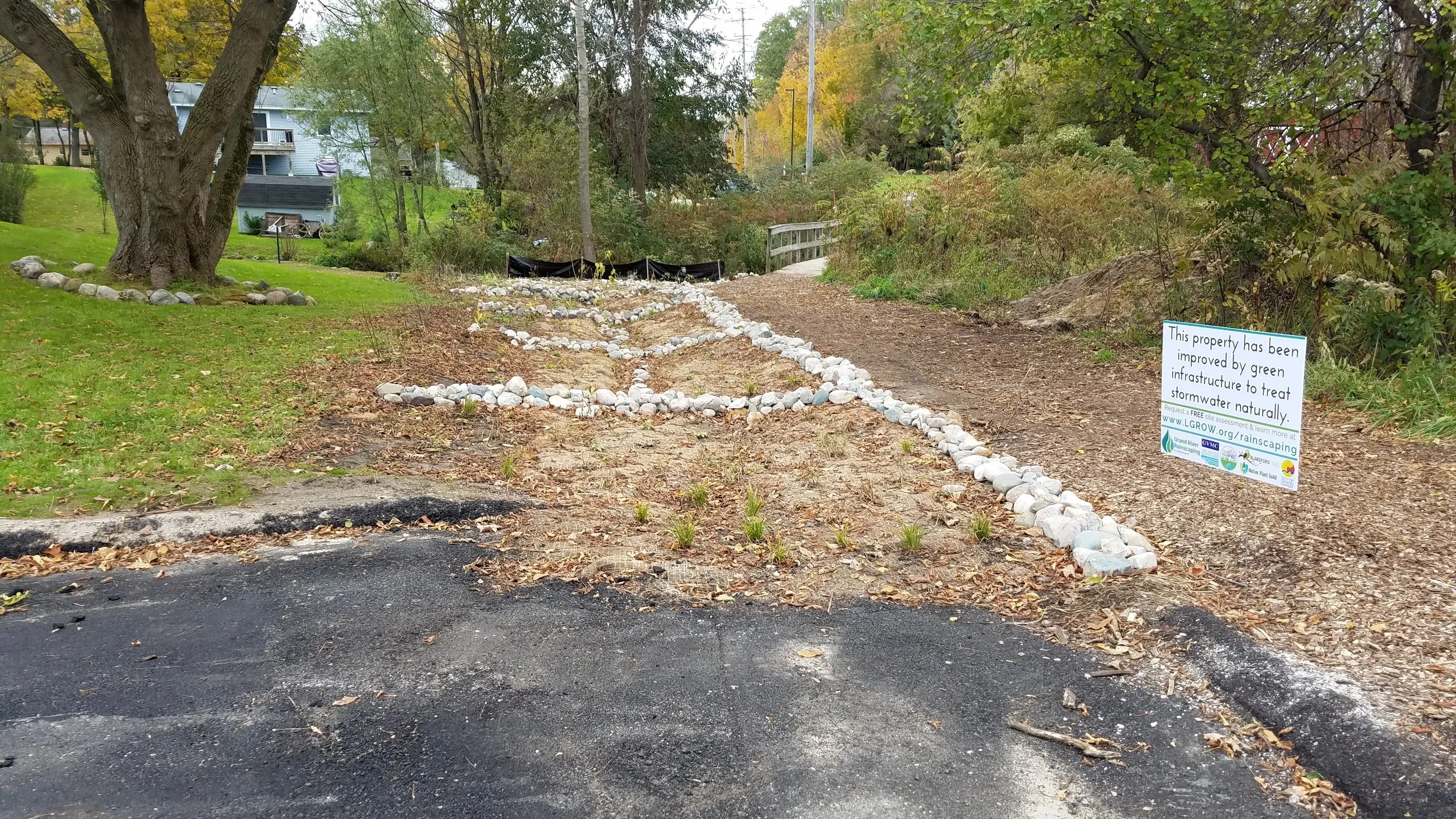 Blandford Nature Center Bioswale