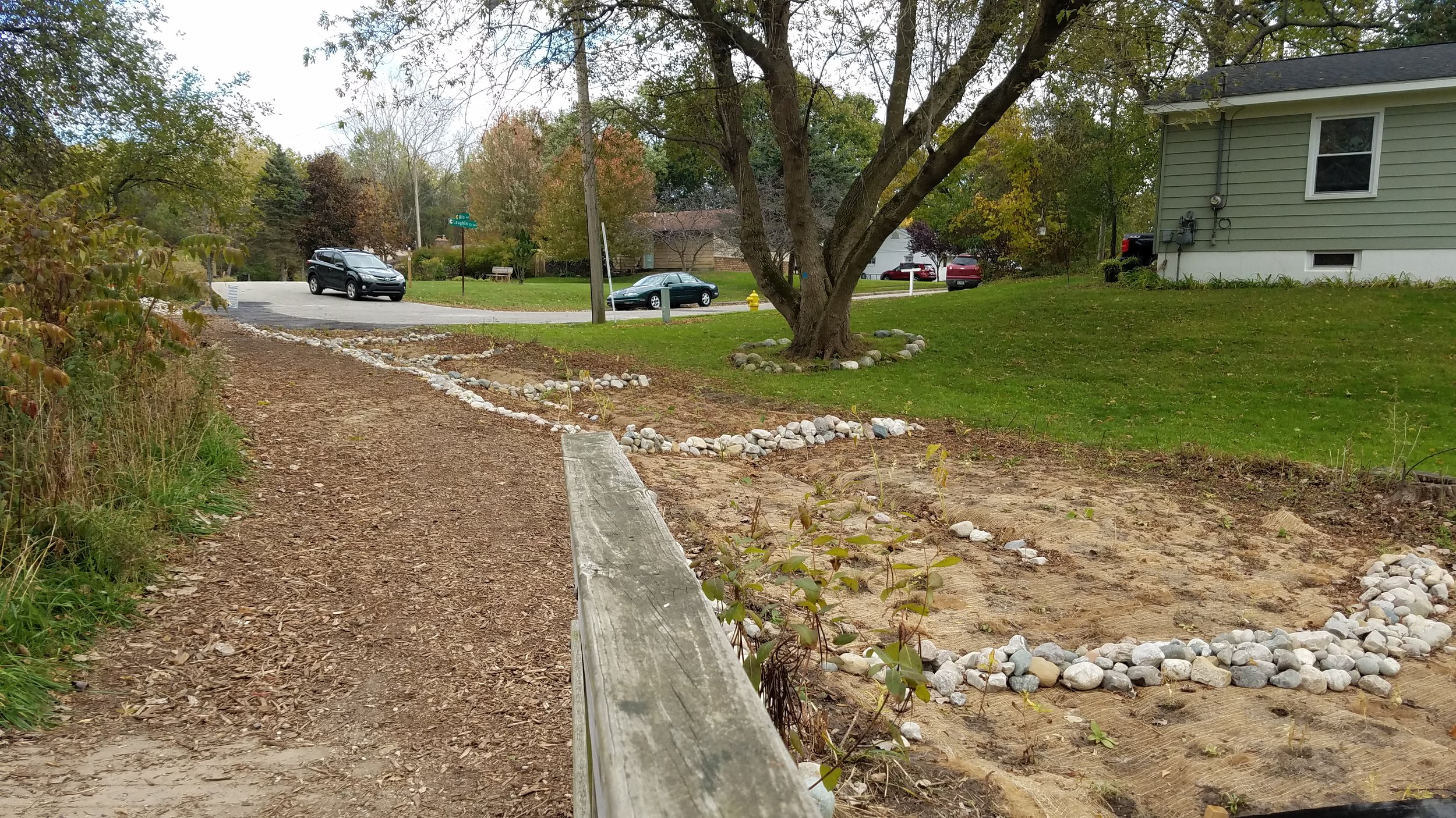 Bioswale at Blandford Nature Center
