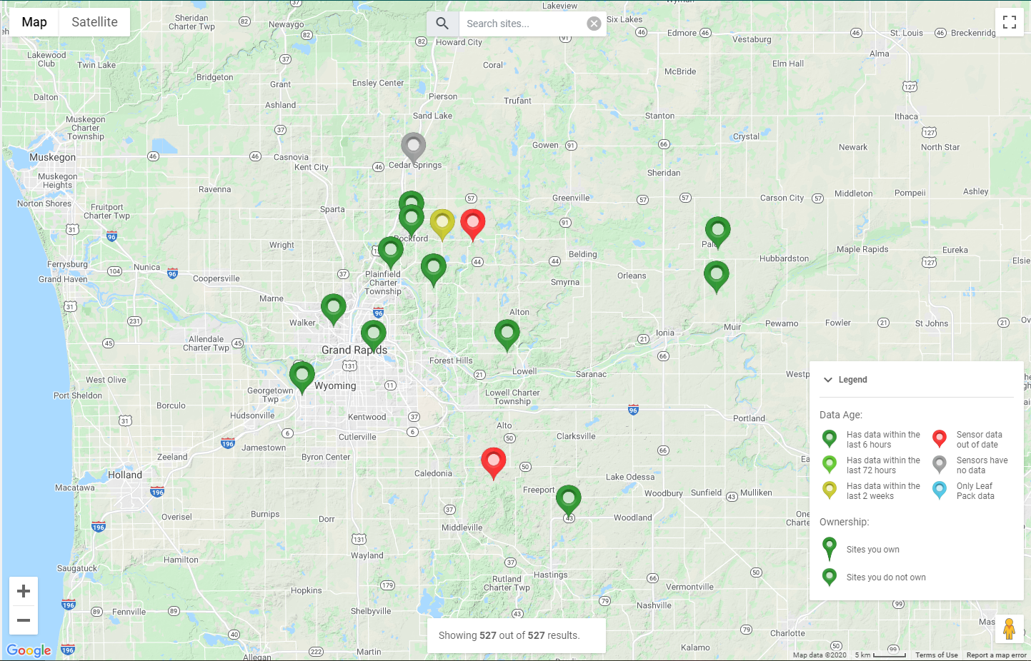 Real Time Water Quality Monitoring Stations Installed in the Lower Grand River Watershed