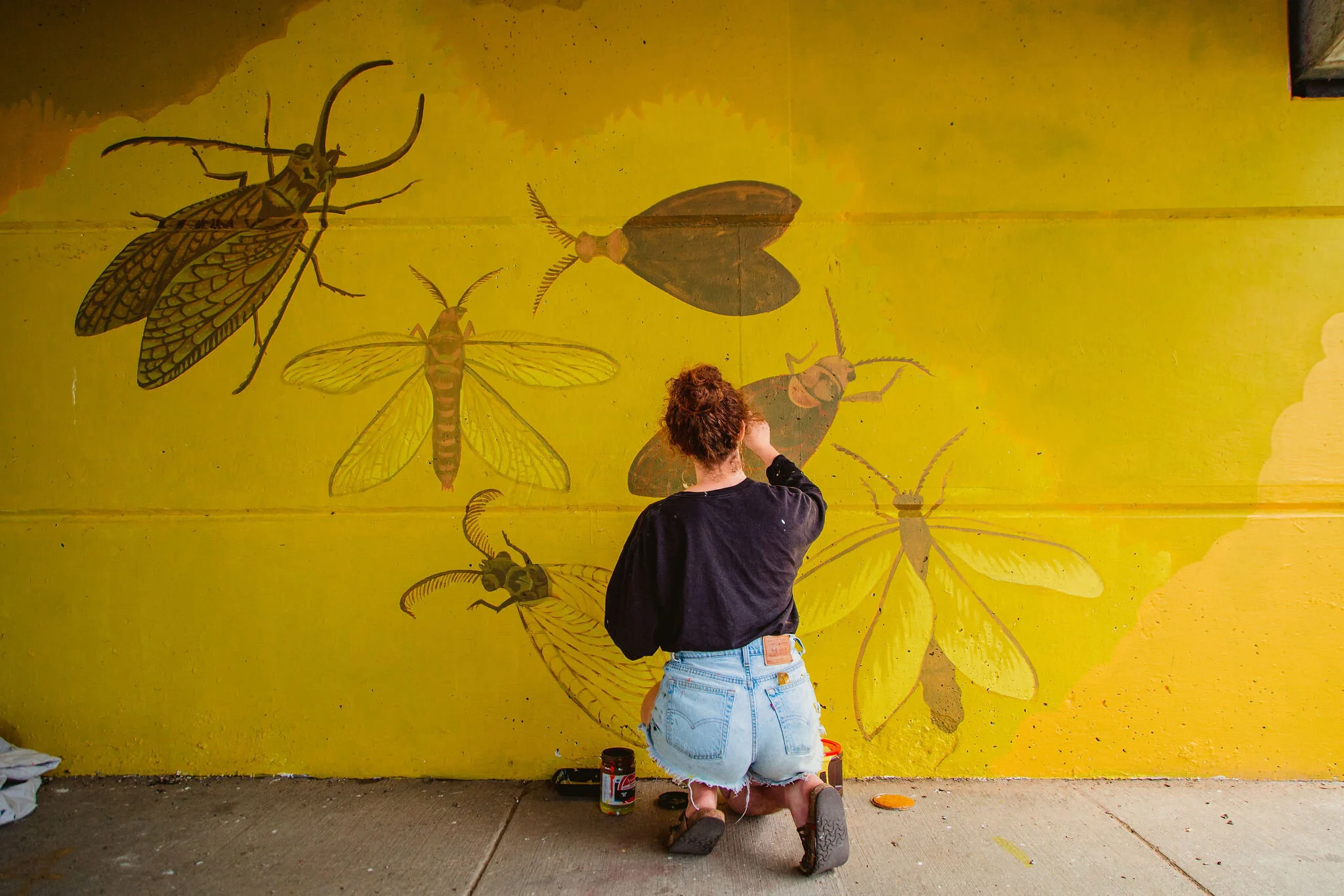 Bugspot Mural on the River Walk