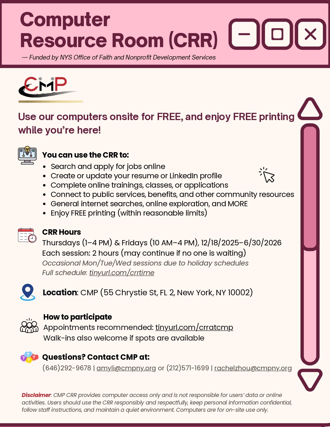 ⭐️ Computer Resource Room – Free Access! 💻✨