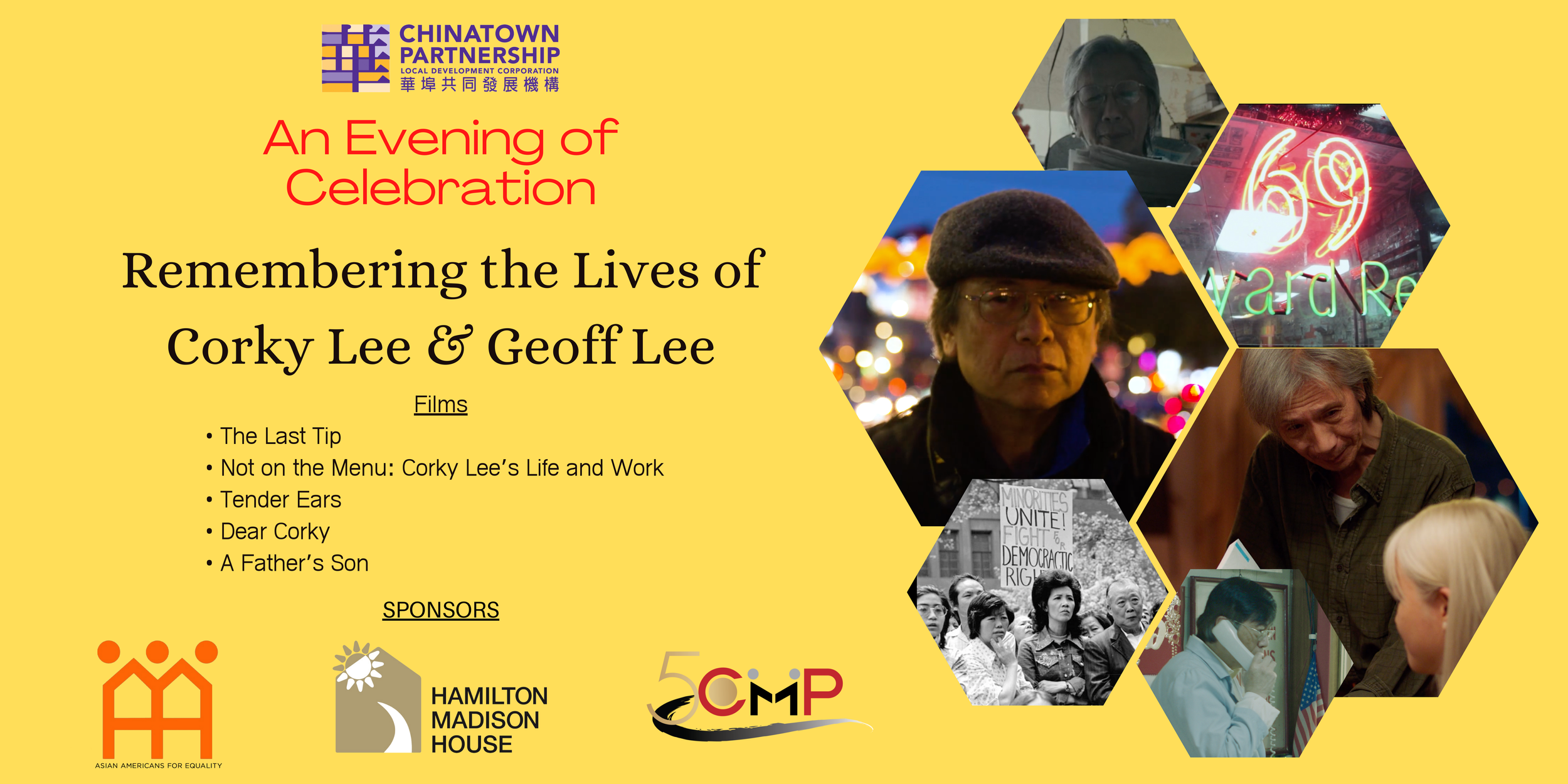 An Evening of Celebration Honoring the Lives of Corky Lee & Geoff Lee