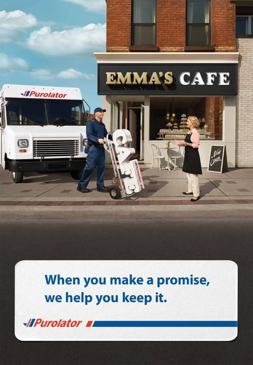 Broadcast and transit for a big, integrated campaign to introduce the "Promises delivered" positioning. We even wrote headlines for the sides of the trucks.