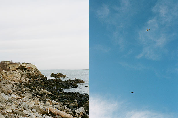 An image of a rock coast from traveling around coastal New England.
