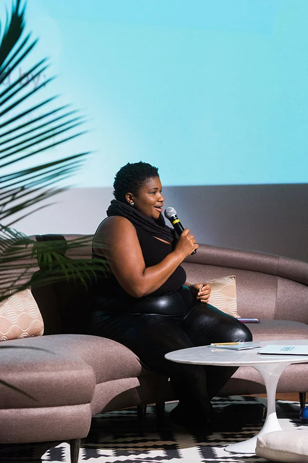 Jessamyn Stanley of Every Body Yoga gives presentation on Wellness