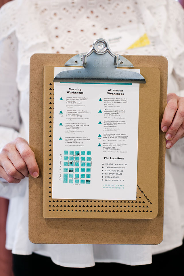 Clipboard detail of schedule, screen printed at Studio 23 - Sarah Der