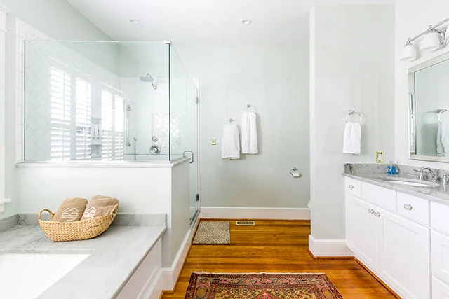 Interior photography of renovated Bathroom by RIC Design Build - Sarah Der