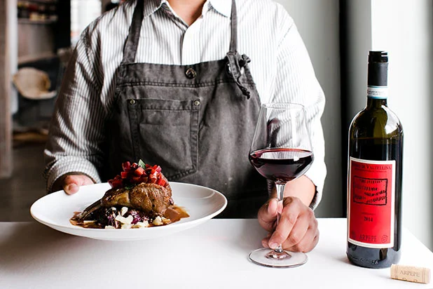Richmond editorial photographer Sarah Der documents the wine and dish pairing at brenner pass