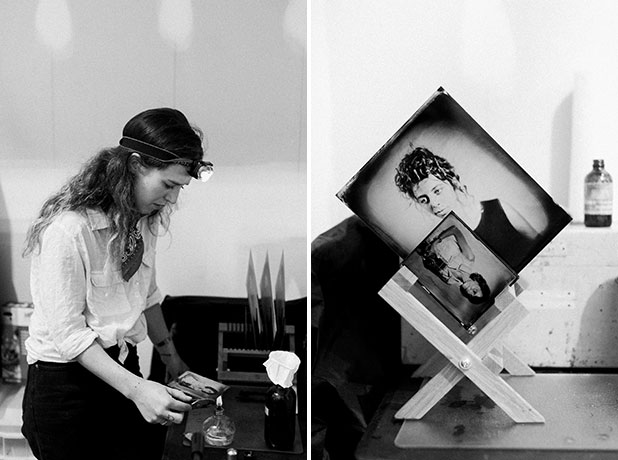richmond tintype photographer emily white in her studio