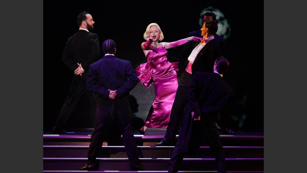 PERFORMING “DIAMONDS ARE A GIRL’S BEST FRIEND.” Photo: Denise Truscello