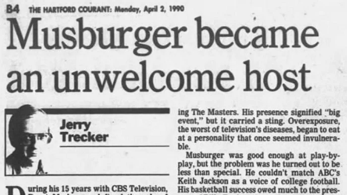 CBS RELEASES MUSBURGER