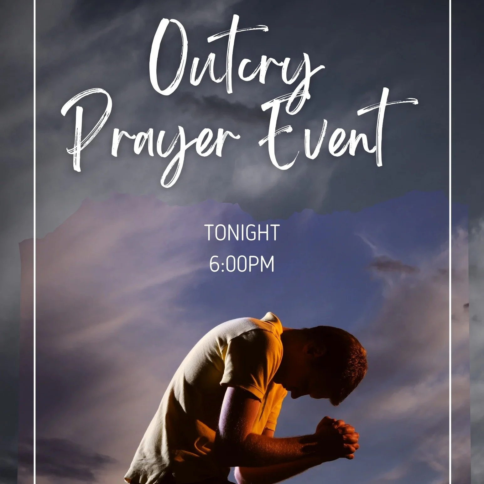 Join us in the sanctuary at 6:00 PM as we come together for intentional prayer as a church family.  We&rsquo;d love to see you there!