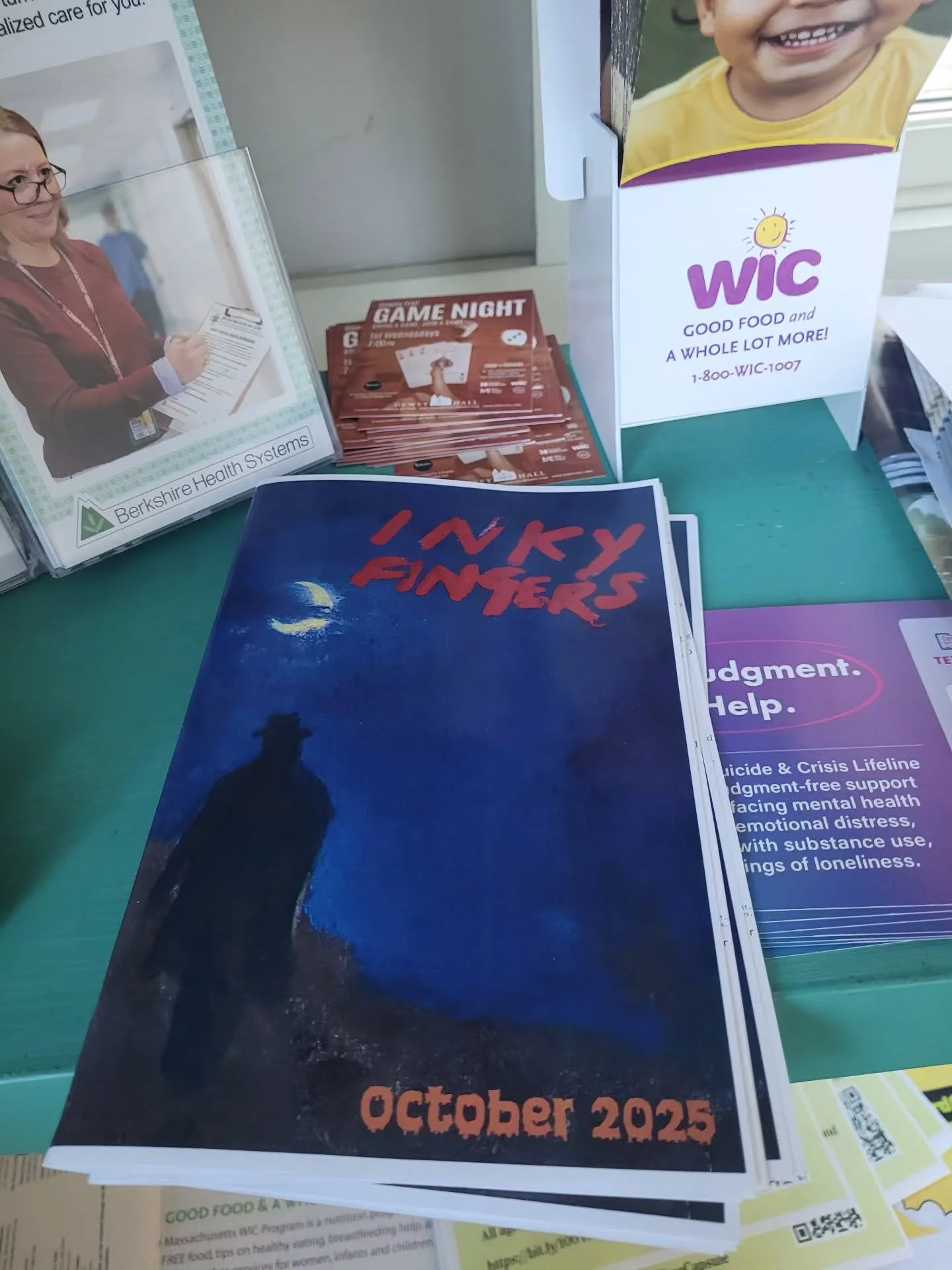 The October issue of @inkyfingerszine is out! Pick up a free copy today in our lobby and make plans for a spooky, spectacular fall in the Berkshires!