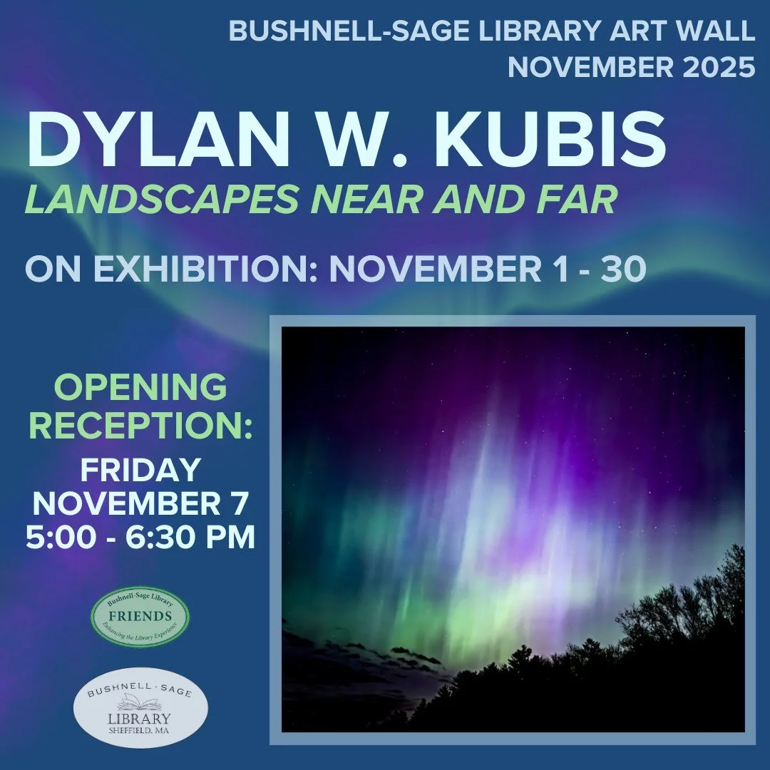 Join us this evening (Friday, November 7) from 5:00 - 6:30 PM for the opening reception of Landscapes Near and Far, a photographic exhibition by Dylan W. Kubis.  Dylan's show will be on view for the entire month of November and his images from his tr