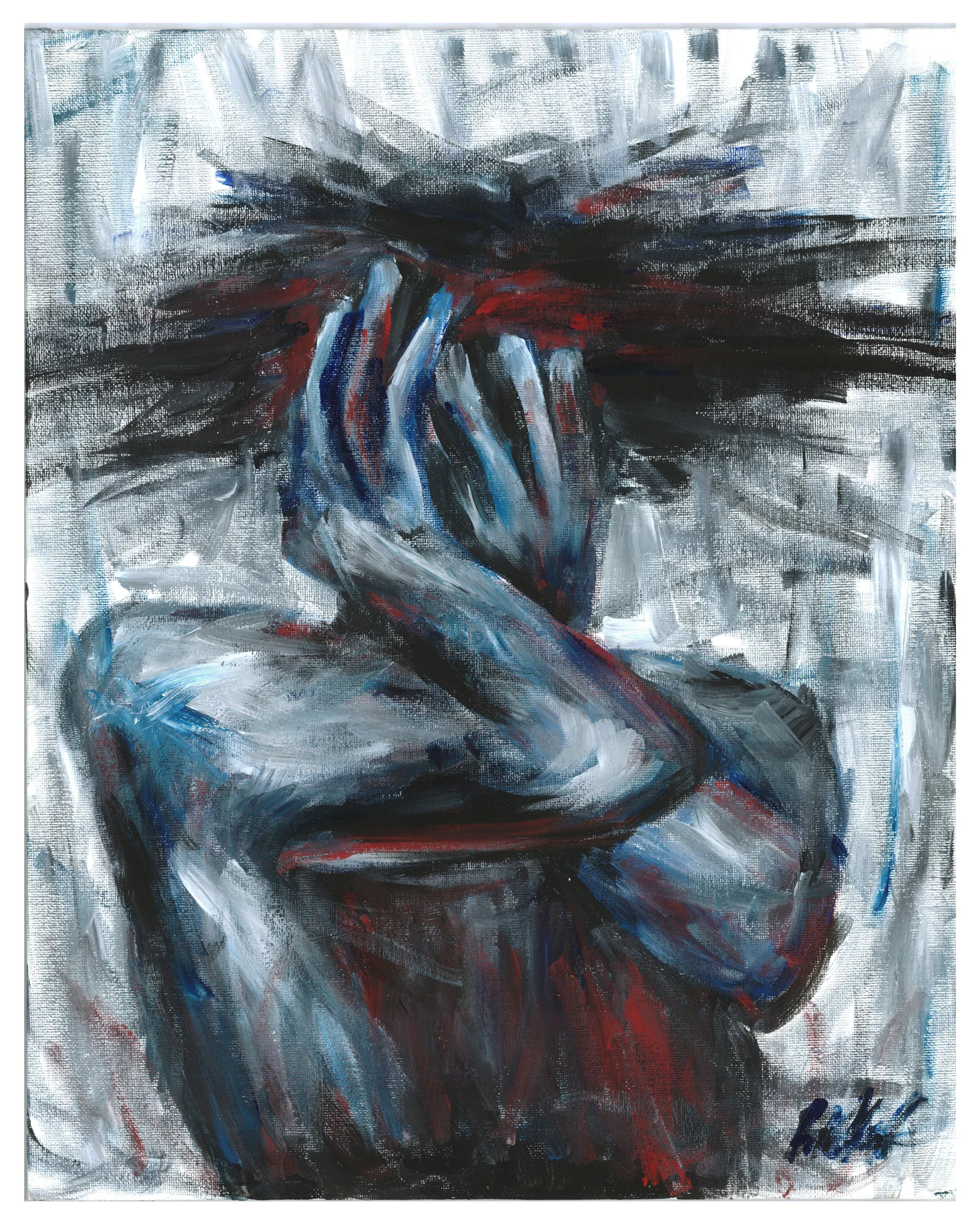 shaking head anxiety depression mental illness art rivka korf.jpg