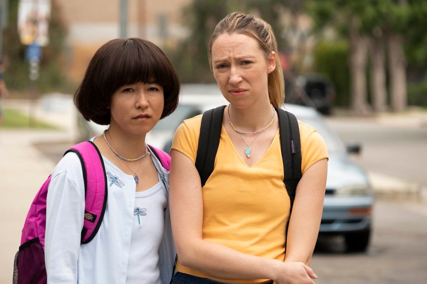 Maya Erskine (left) and Anna Konkle star in PEN15 on Hulu.