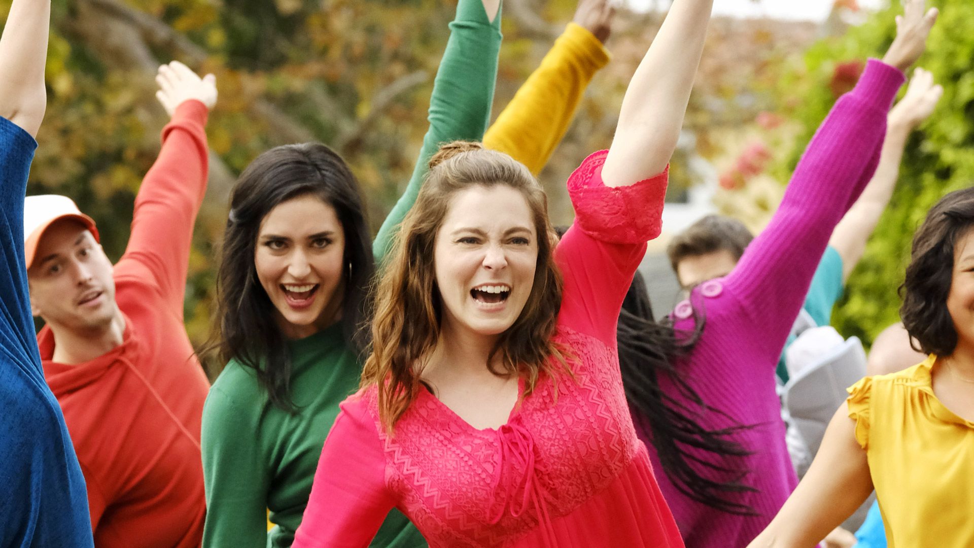 Rachel Bloom (pictured, center) has made the world a better place with the series she starred in and co-created, Crazy Ex-Girlfriend , which is now over.