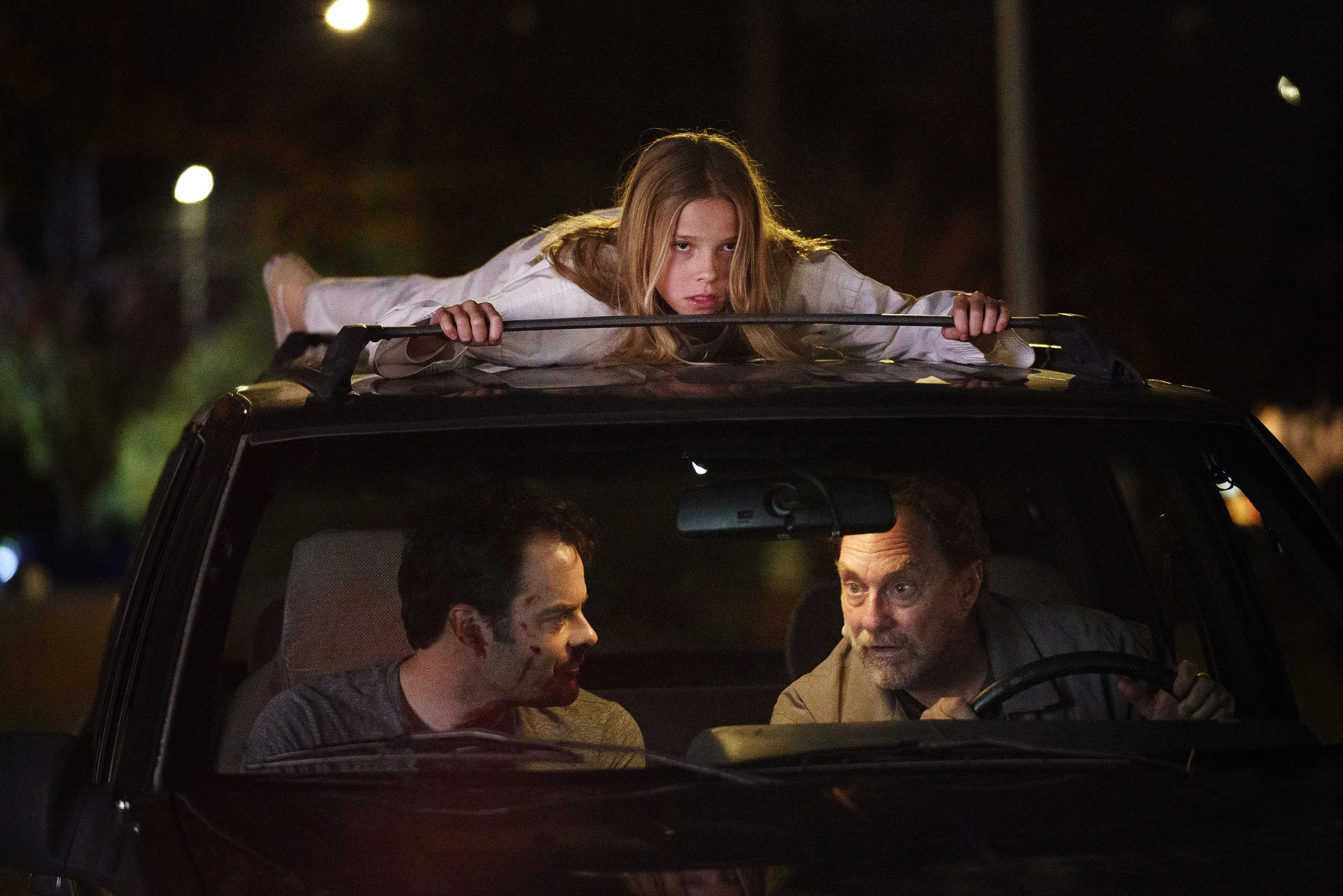 (From left) Bill Hader, Jessie Giacomazzi and Stephen Root in (particularly memorable) episode of Barry . Courtesy of Aaron Epstein/HBO.