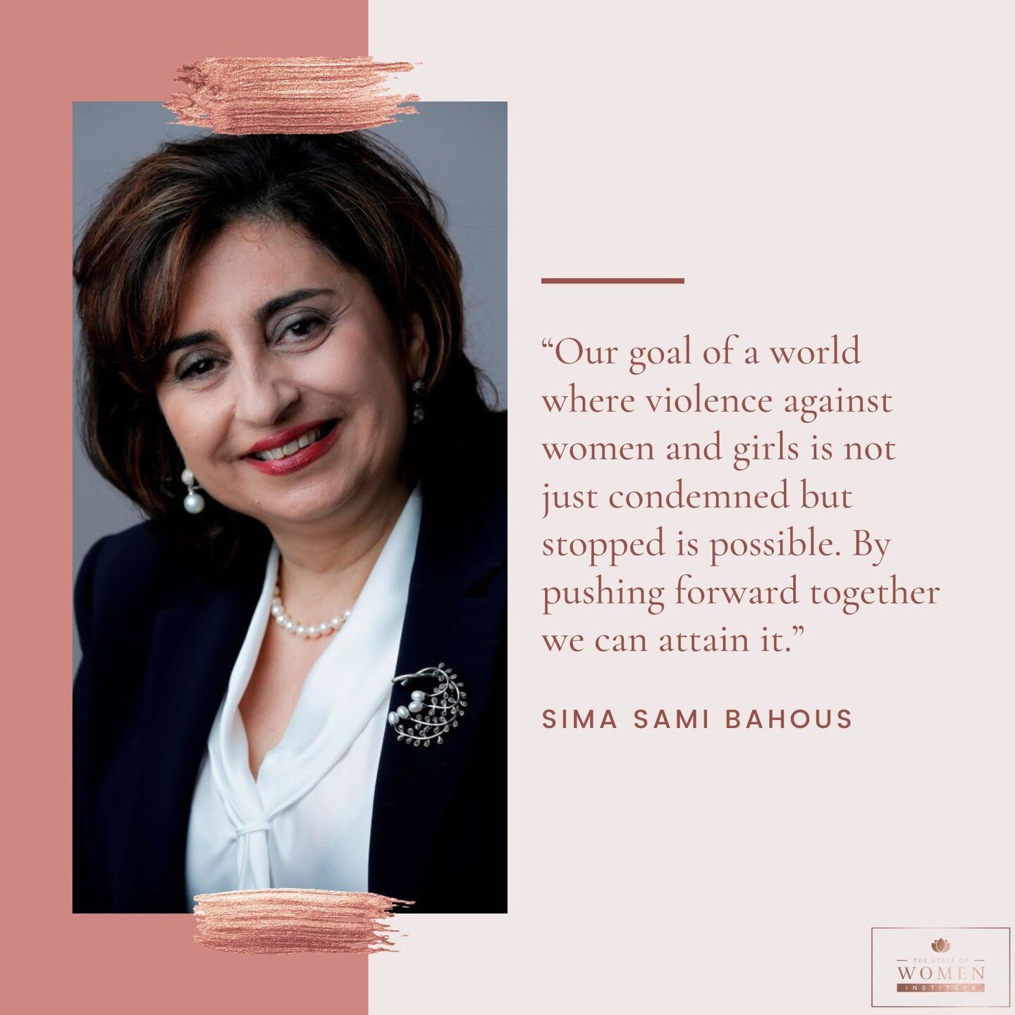 From a statement by UN Women Executive Director Sima Sami Bahous for the International Day for the Elimination of Violence against Women:⁠
⁠
&ldquo;We cannot let our determination to keep &lsquo;pushing forward&rsquo; for gender equality waver. Our g