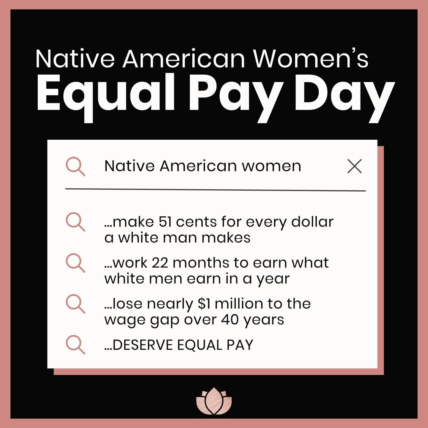 Pay inequity persists for all women, but some women face compounded barriers that make the gap even worse.⁠
⁠
Today, the last day of Native American Heritage Month, is also being observed as Native American Women&rsquo;s Equal Pay Day. Native America