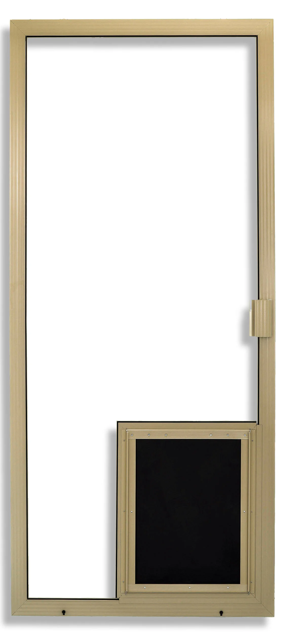 Century in Tan with Pet Door Installed