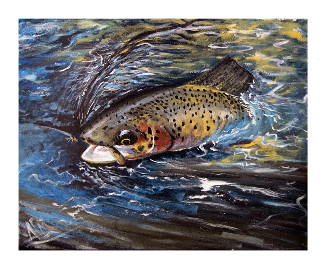 Fly Fishin’, Acrylic, 2012