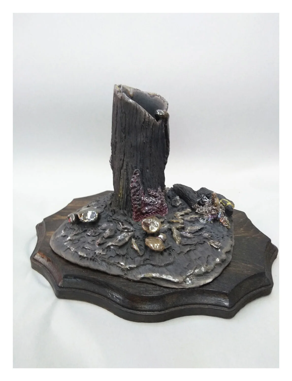 Raku stoneware sculpture “Raku Forest”