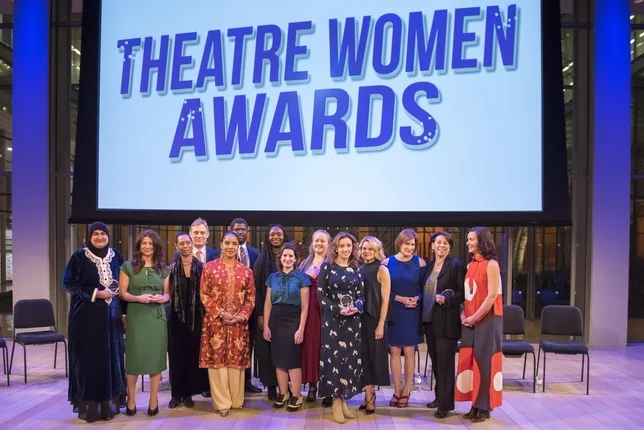 Celia Keenan-Bolger presents Adrienne Campbell-Holt with the Lucille Lortel Visionary Director Award 2018