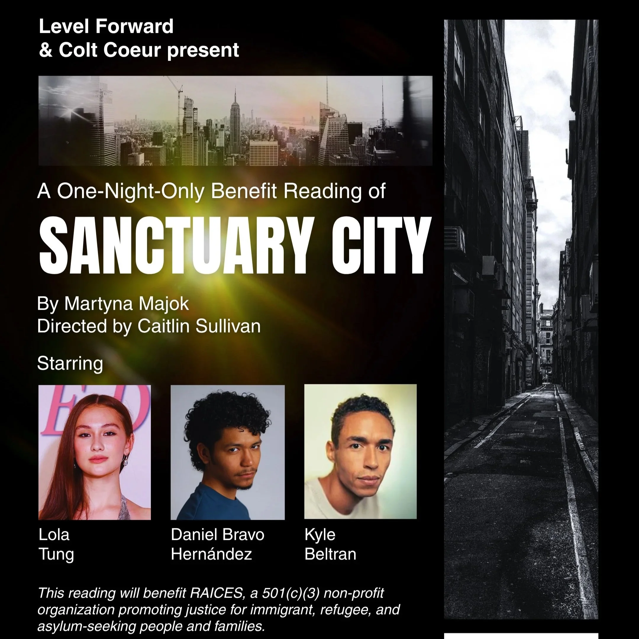 SANCTUARY CITY returns Oct 9th - benefitting RAÍCES!